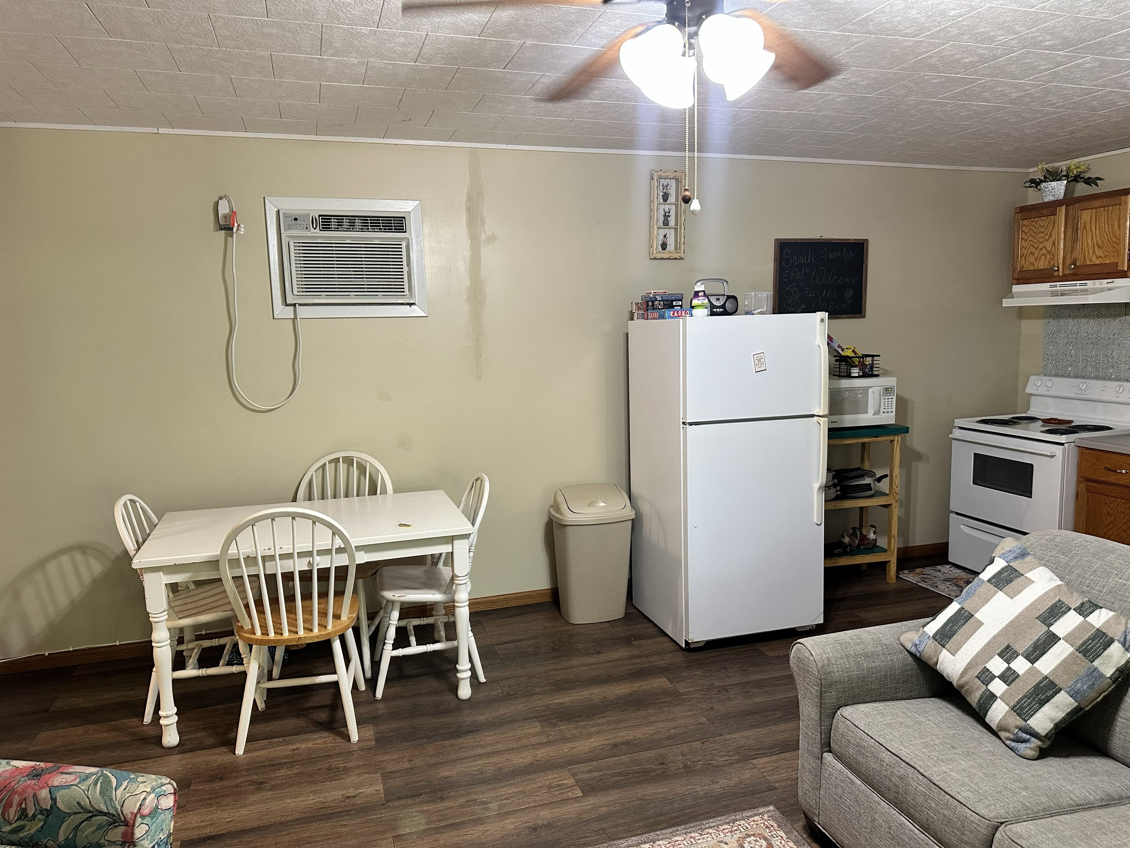 Fully equipped cabin kitchen